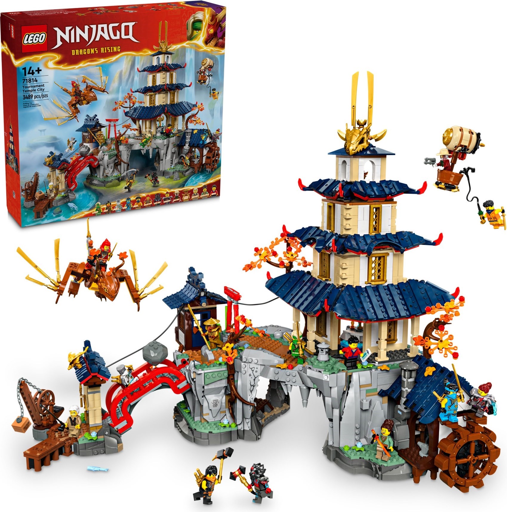 Tournament Temple City 71814 - hình ảnh tổng thể bộ LEGO