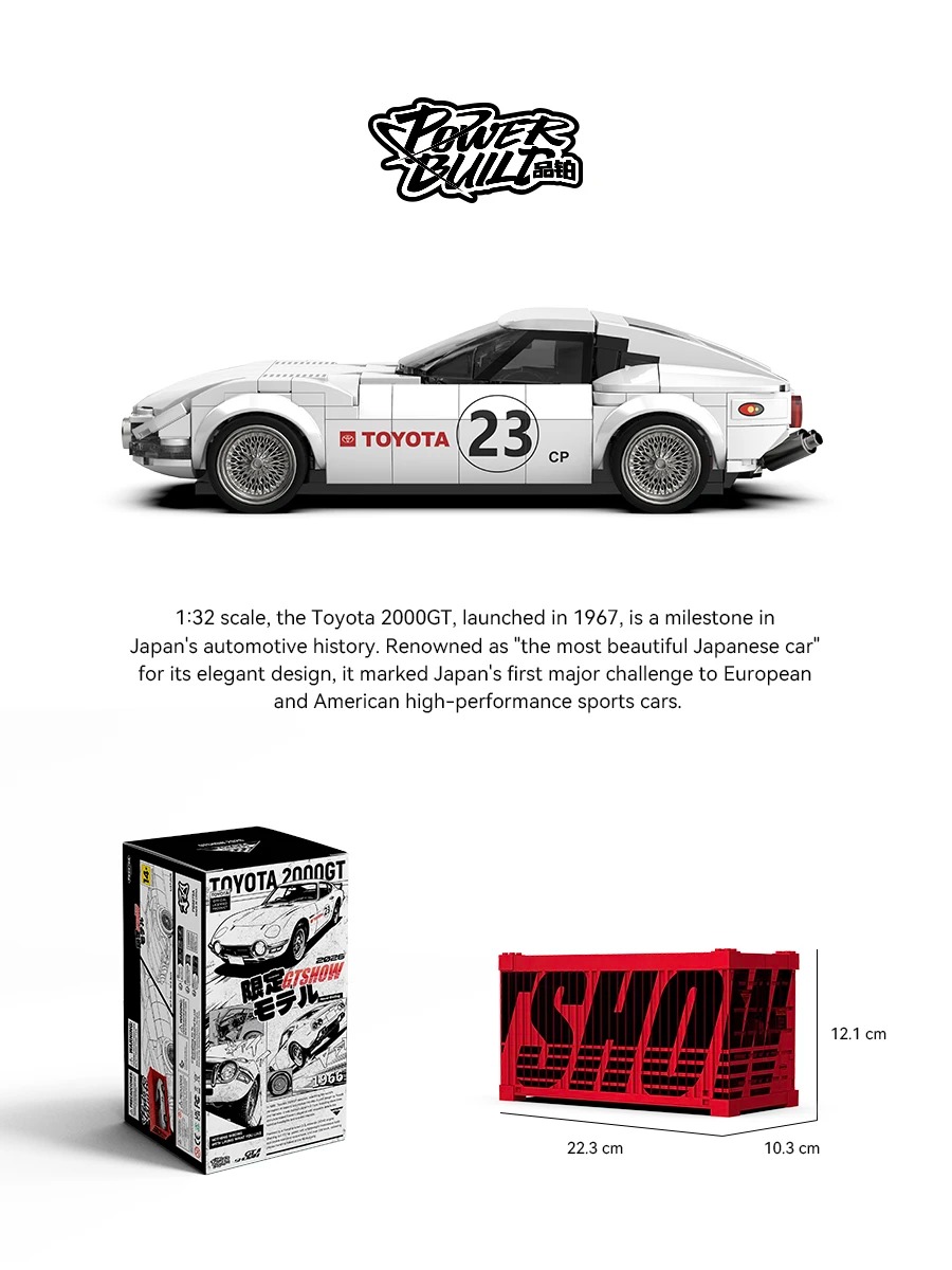 Toyota 2000GT  - hình ảnh tổng thể bộ LEGO