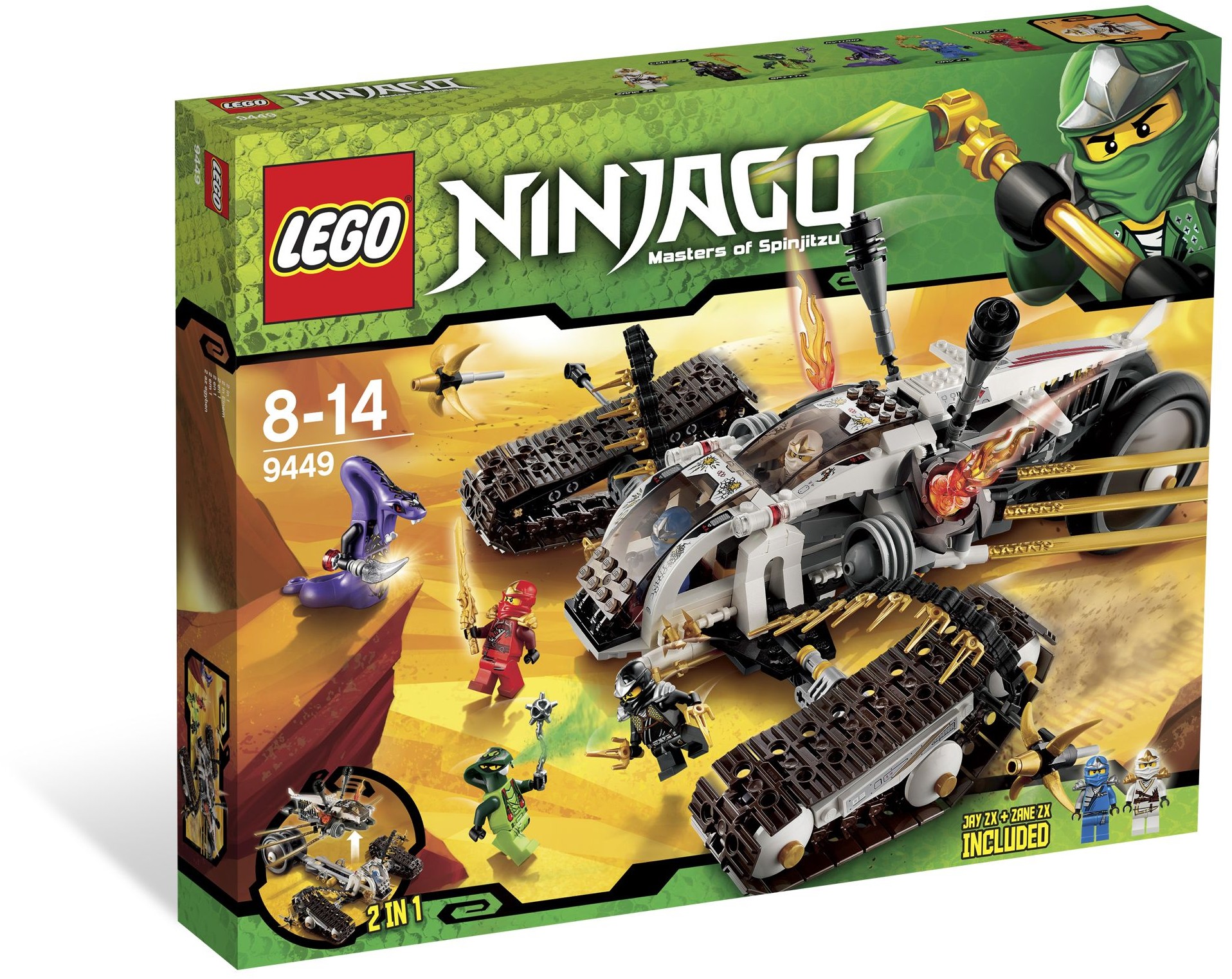 Ultra Sonic Raider 9449 - hình ảnh tổng thể bộ LEGO