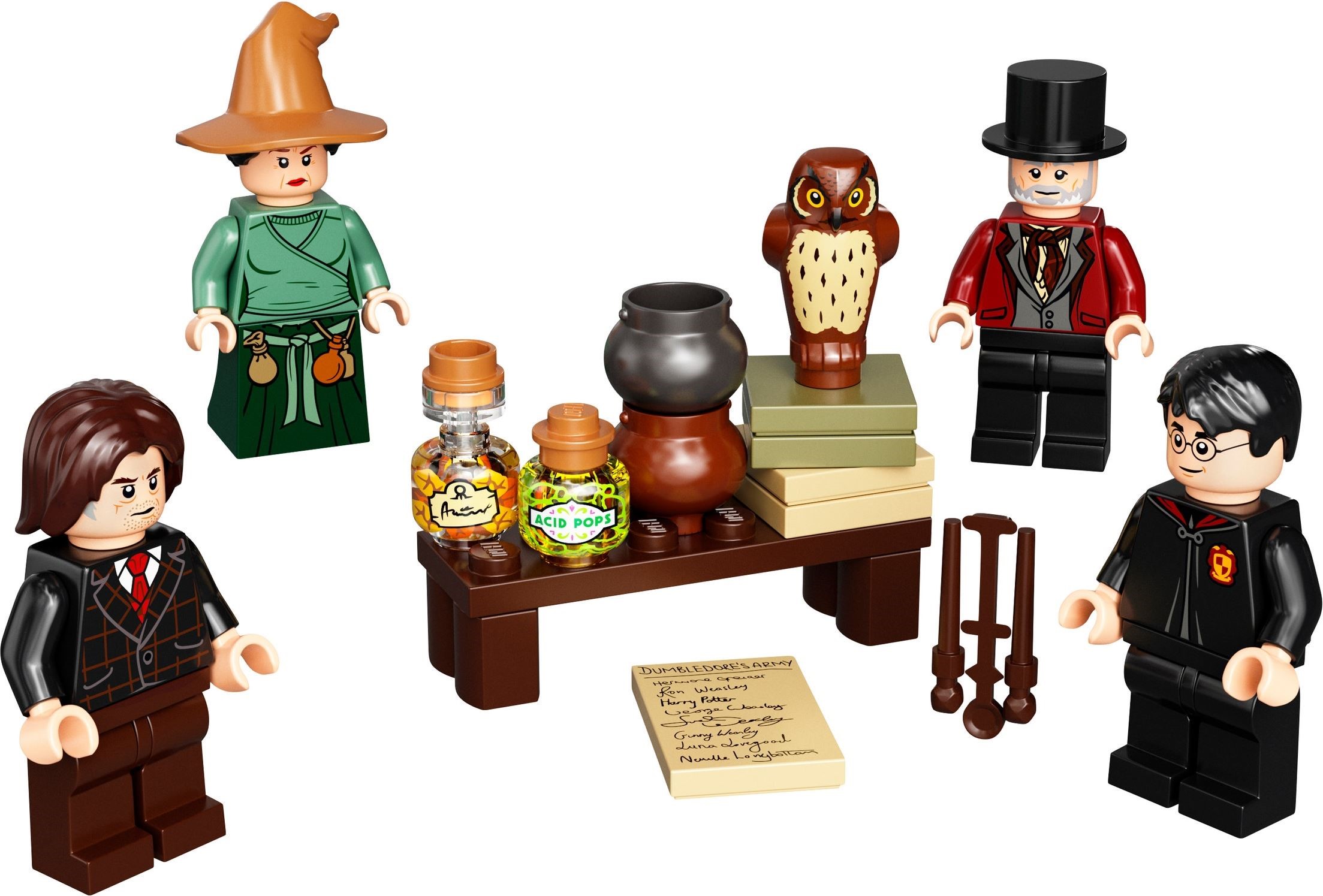 Wizarding World Minifigure Accessory Set 40500 - hình ảnh tổng thể bộ LEGO