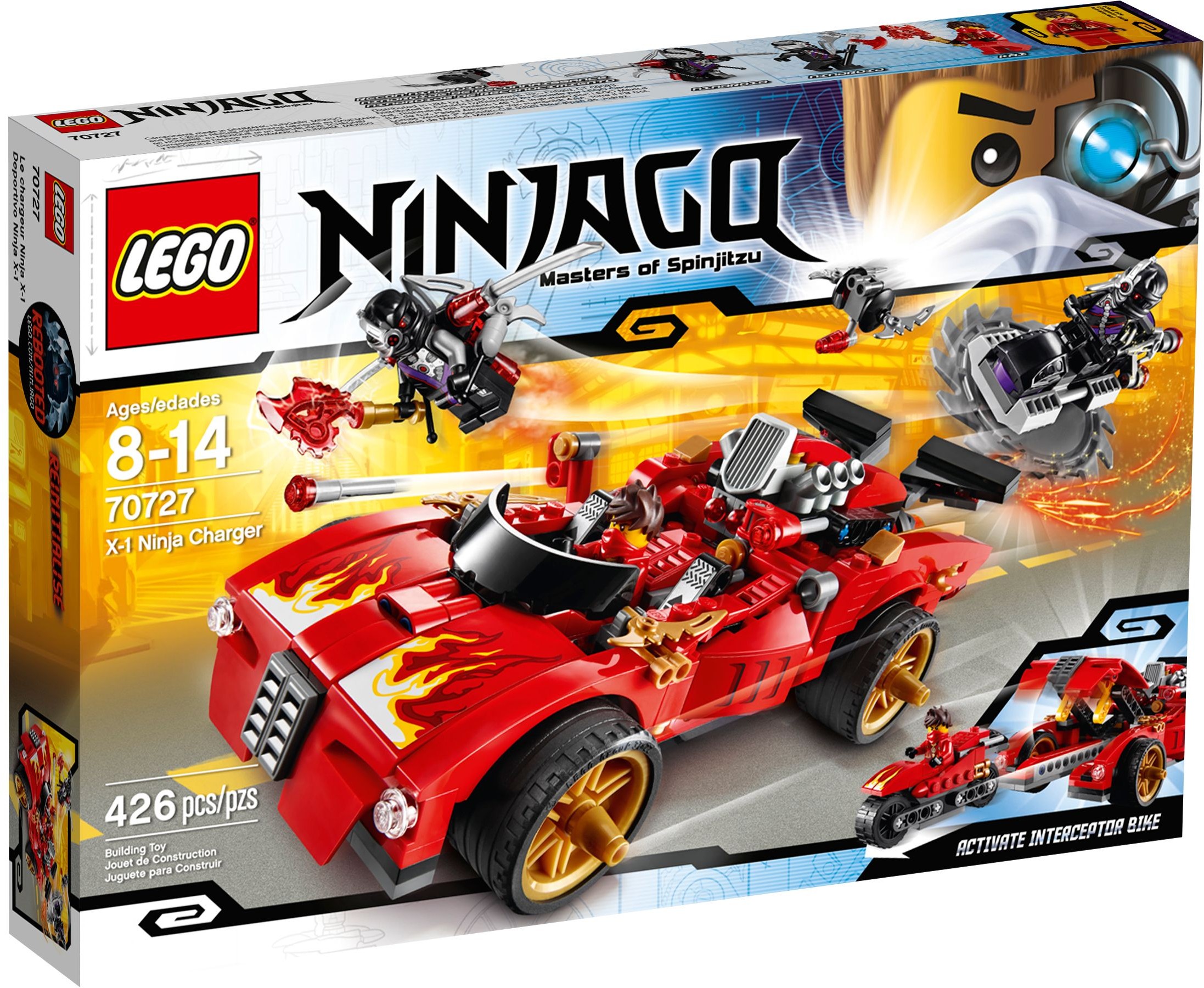 X-1 Ninja Charger 70727 - hình ảnh tổng thể bộ LEGO