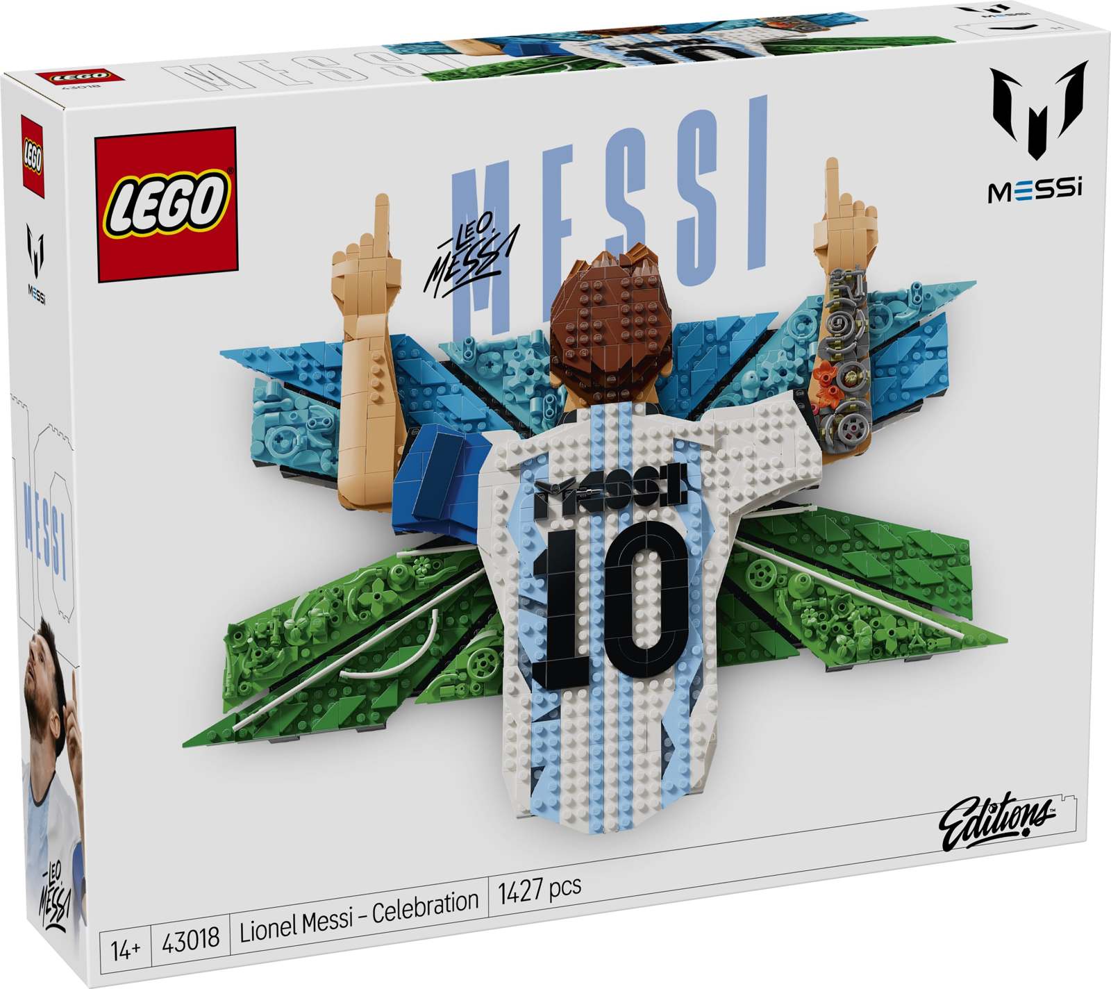 LEGO Lionel Messi Celebration 43018 chi tiết mặt trước