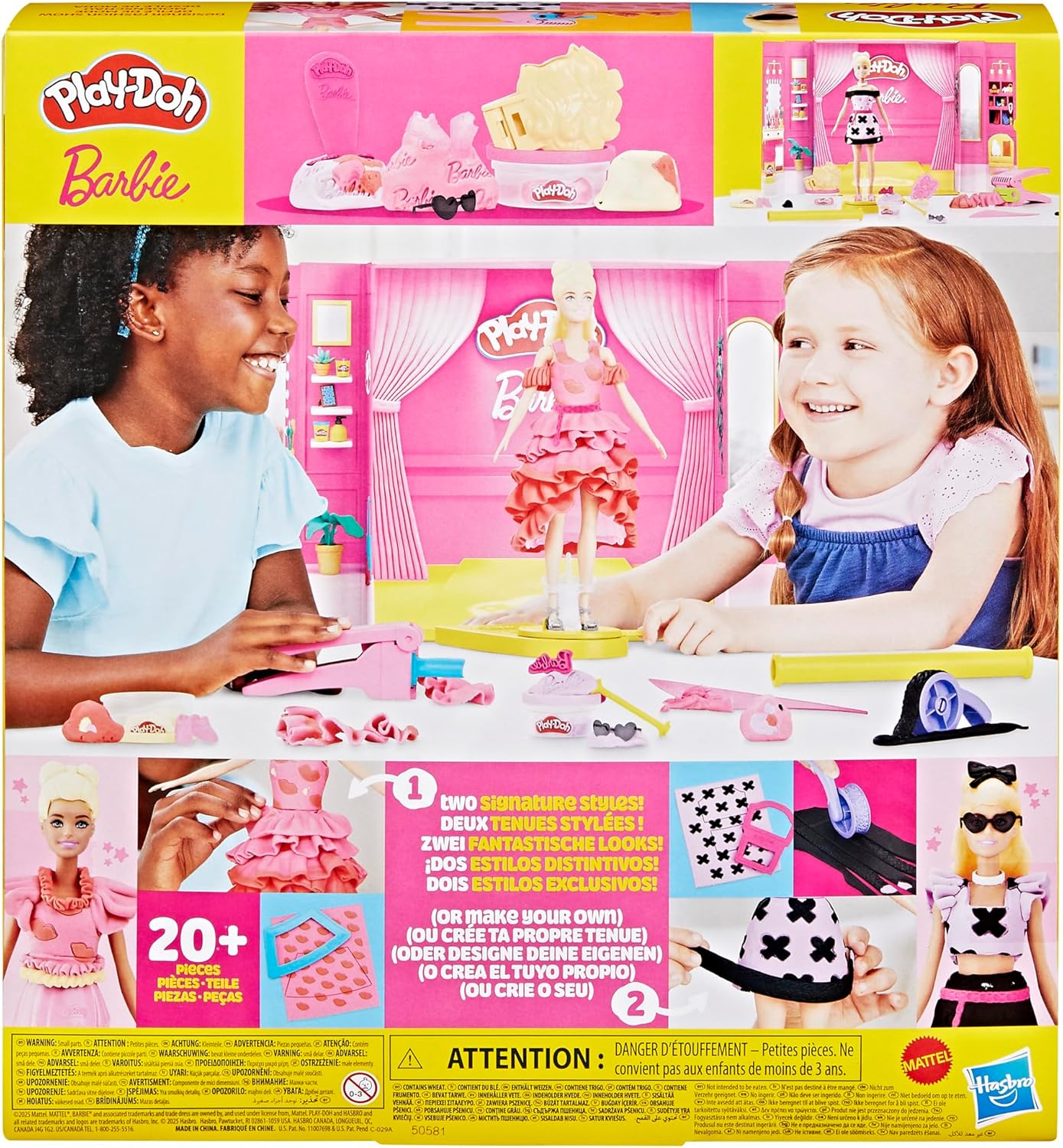 Chi tiết thiết kế thời trang với PLAY-DOH Barbie Designer Fashion Show