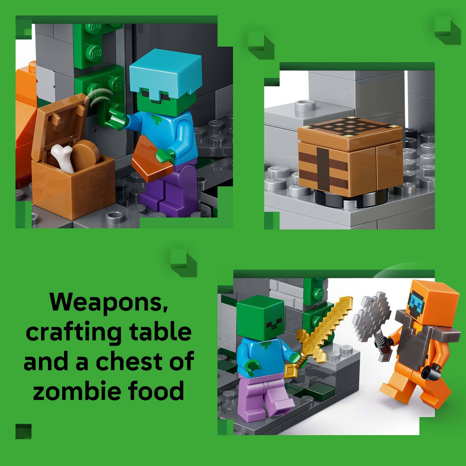 LEGO Minecraft Zombie Dungeon 21587 hộp sản phẩm