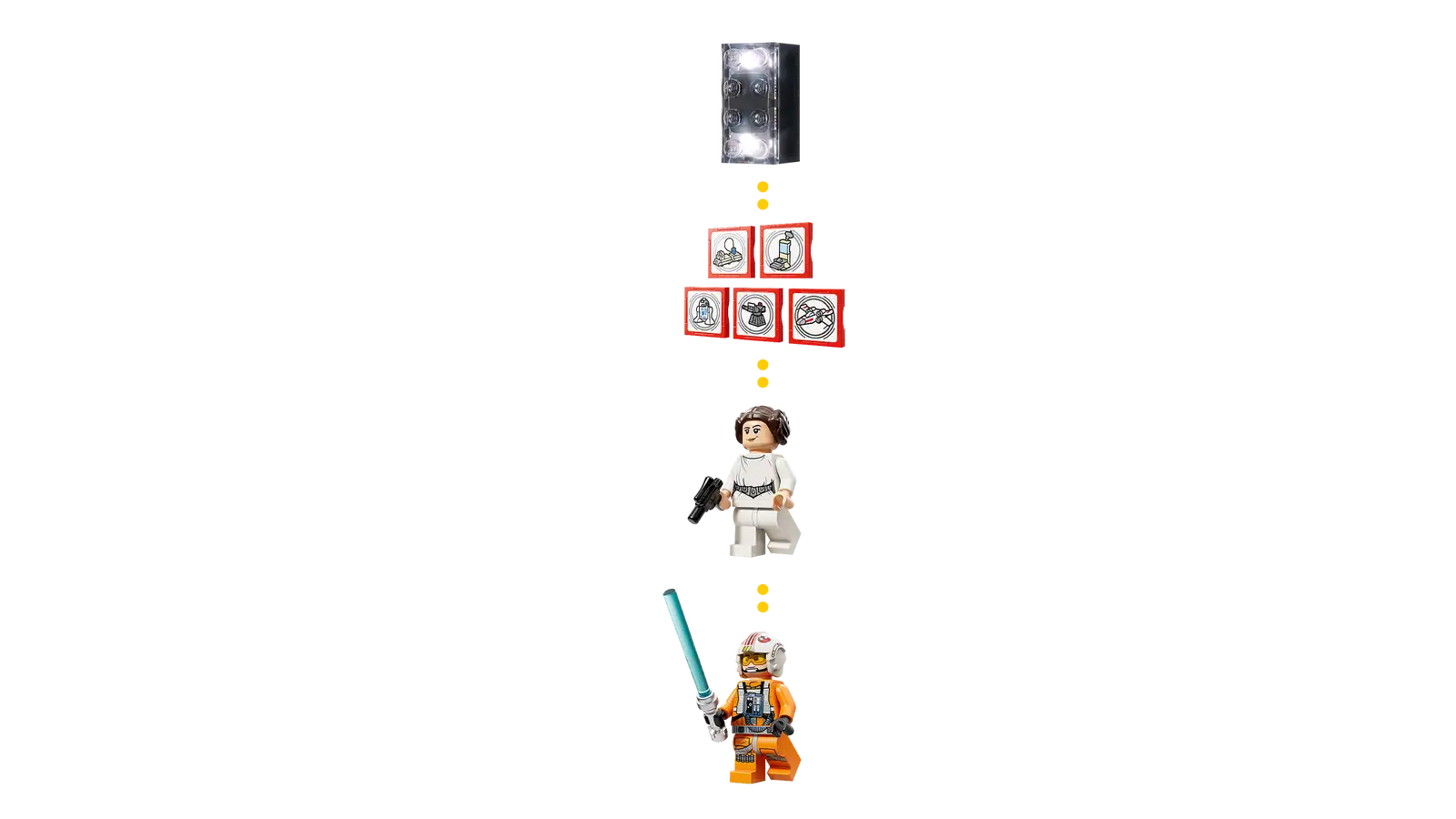 anh-thuc-te-lego-75423-smart-play-luke-s-red-five-x-wing-dang-lap-va-hoan-thien